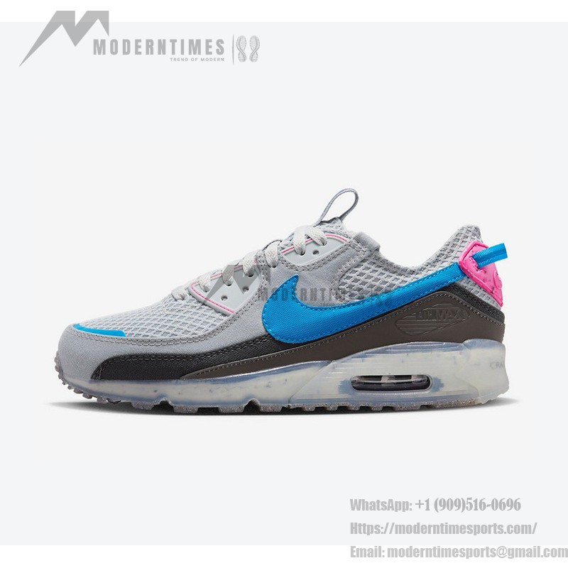 Nike Air Max 90 Terrascape - Vibrant Grey with Blue & Pink Design