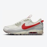 Nike Air Max 90 Terrascape - Clean Sail Design with Vibrant Red Accents