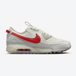 Nike Air Max 90 Terrascape - Clean Sail Design with Vibrant Red Accents