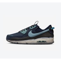 Nike Air Max 90 Terrascape DV7413-400 - Navy with Light Blue Accents | Sustainable Outdoor Sneaker