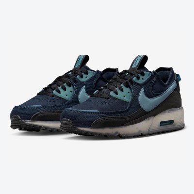 Nike Air Max 90 Terrascape DV7413-400 - Navy with Light Blue Accents | Sustainable Outdoor Sneaker