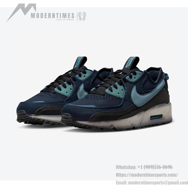 Nike Air Max 90 Terrascape - Navy and Light Blue Design with Eco-Friendly Features