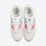 Nike Air Max 90 DD8496-161 - Cream Sneakers with Red & Blue Details