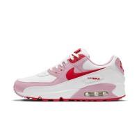 Nike Air Max 90 DD8029-100 - "Valentine's Day" Edition | White & Pink Sneakers with Red Accents for Romantic Style