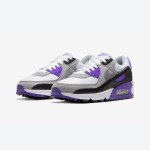 Nike Air Max 90 WMNS 'Purple Accents' CD0490-103 - White and Grey Sneakers with Bold Purple Highlights