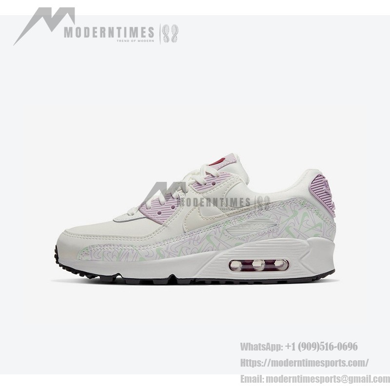 Nike Air Max 90 WMNS 'Valentine’s Day' CI7395-100 - White Sneakers with Pastel Accents and Heart Details