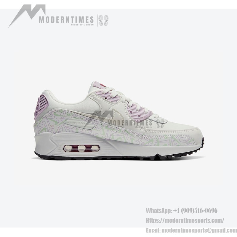 Nike Air Max 90 WMNS 'Valentine’s Day' CI7395-100 - White Sneakers with Pastel Accents and Heart Details