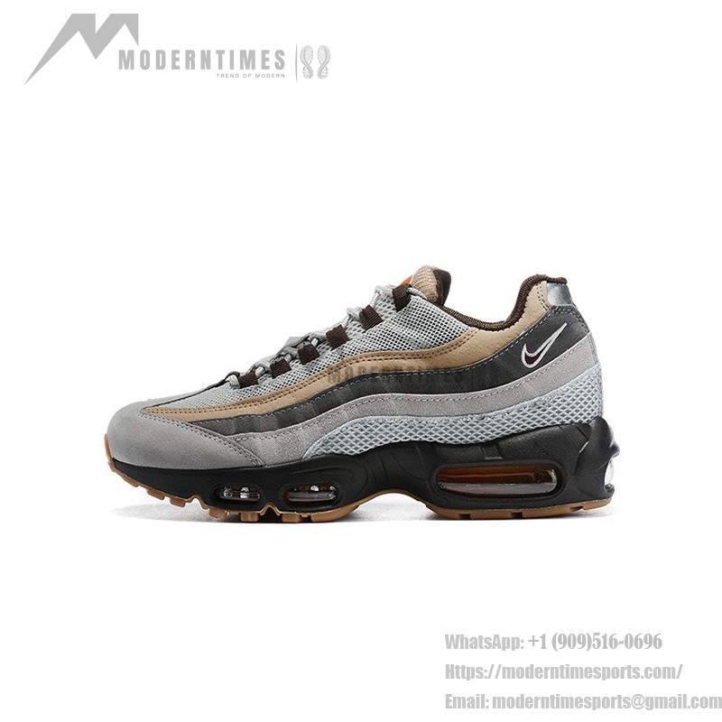 Nike Air Max 95 110 CV1642-001 Grey and Brown Retro Sneakers