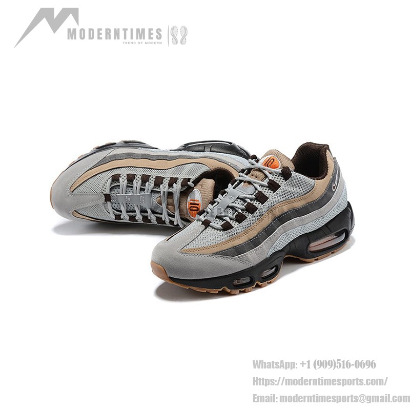 Nike Air Max 95 110 CV1642-001 Grey and Brown Retro Sneakers