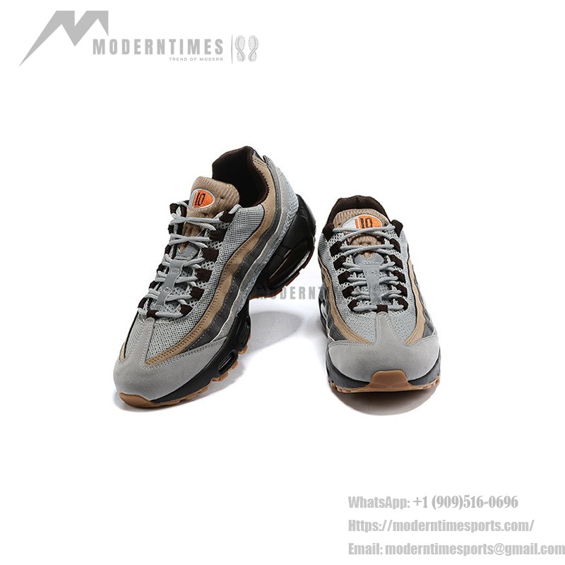 Nike Air Max 95 110 CV1642-001 Grey and Brown Retro Sneakers