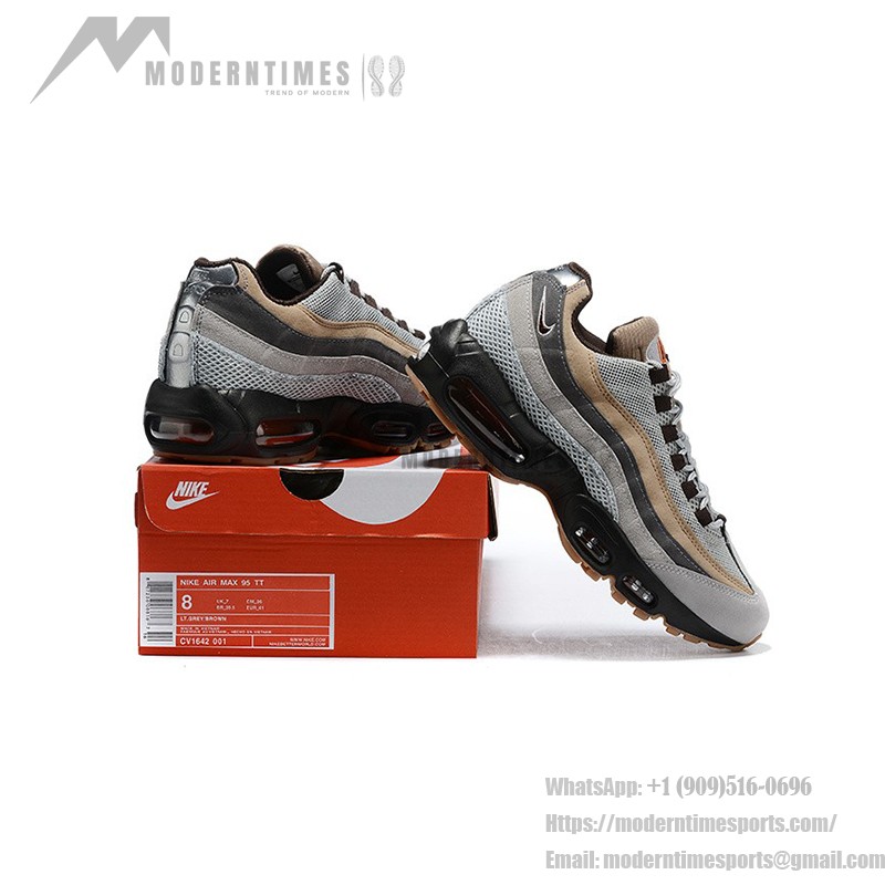 Nike Air Max 95 110 CV1642-001 Grey and Brown Retro Sneakers