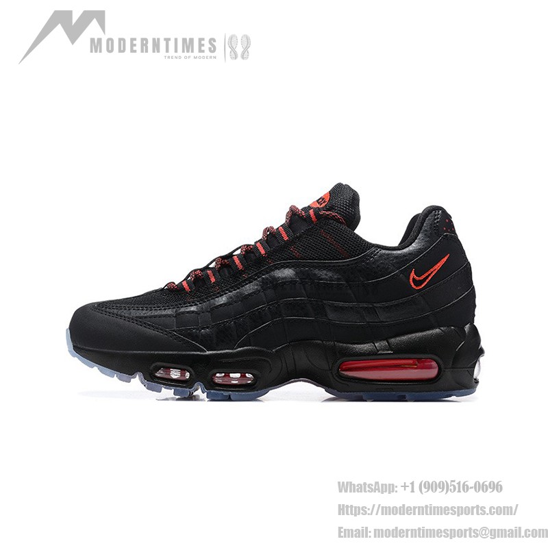 Nike Air Max 95 AV7014-001 Black Men’s Running Shoes with Air Cushioning and Retro Design