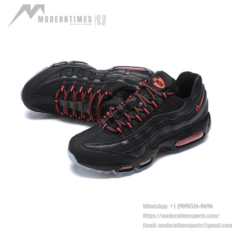 Nike Air Max 95 AV7014-001 Black Men’s Running Shoes with Air Cushioning and Retro Design