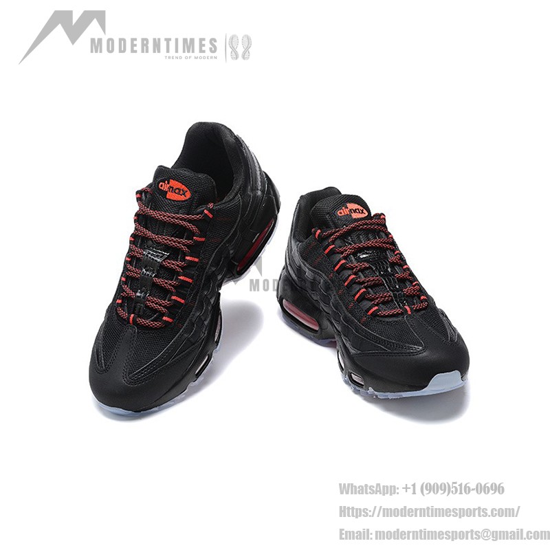 Nike Air Max 95 AV7014-001 Black Men’s Running Shoes with Air Cushioning and Retro Design