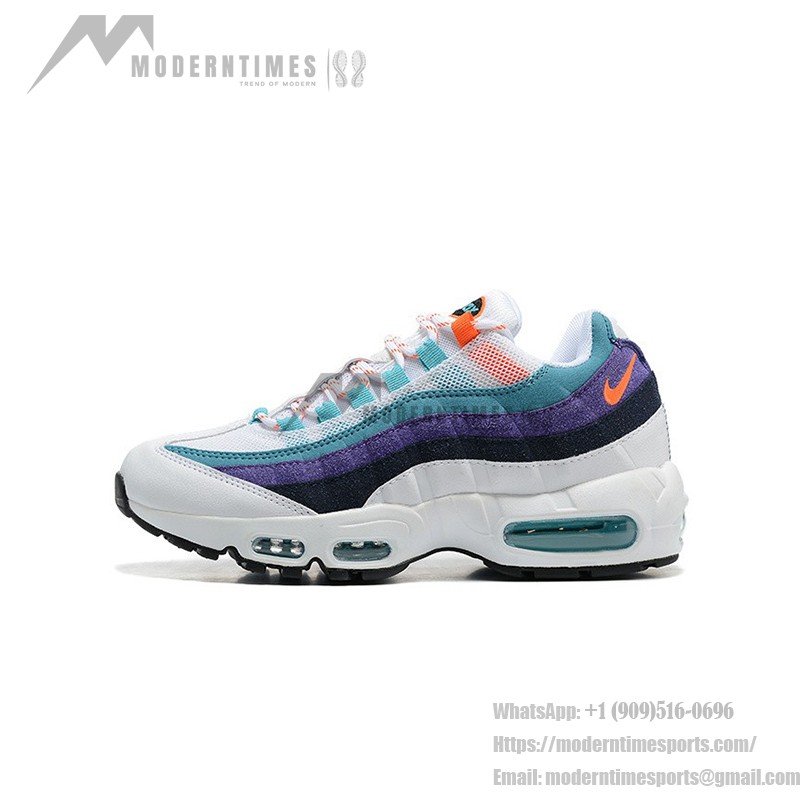 Nike Air Max 95 AV7939-100 화이트 남성용 러닝화 에어 쿠션 및 레트로 디자인