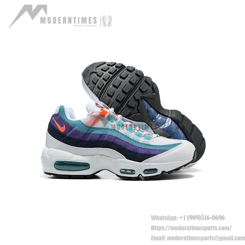 Nike Air Max 95 AV7939-100 화이트 남성용 러닝화 에어 쿠션 및 레트로 디자인