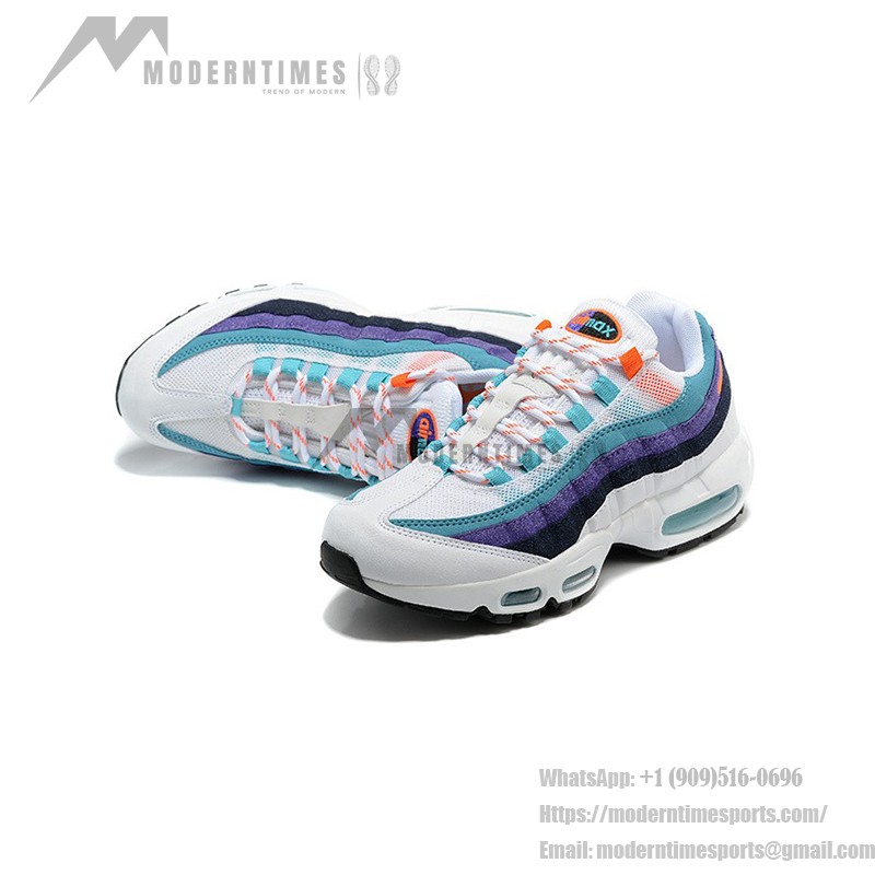 Nike Air Max 95 AV7939-100 화이트 남성용 러닝화 에어 쿠션 및 레트로 디자인