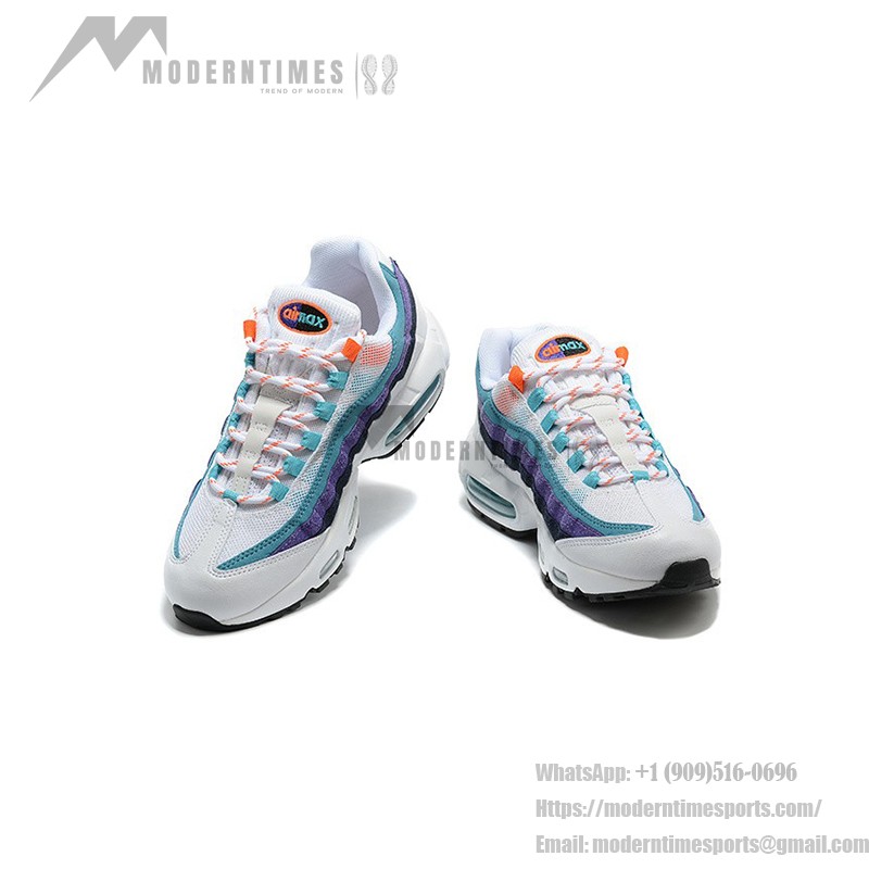 Nike Air Max 95 AV7939-100 화이트 남성용 러닝화 에어 쿠션 및 레트로 디자인