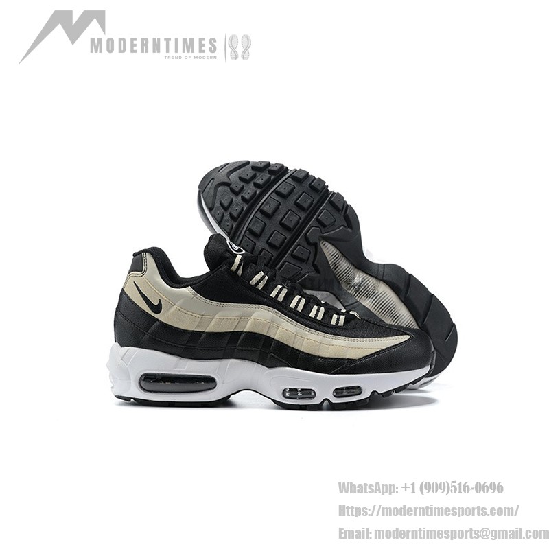 Nike Air Max 95 CV8828-001 Black-Champagne Sneakers with Air Cushion Technology