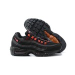 Nike Air Max 95 DA1513-001 Black and Crimson Sneakers Side View