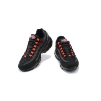 Nike Air Max 95 DA1513-001 Black and Crimson Sneakers | Full Air Cushion Trendy Design for Comfort