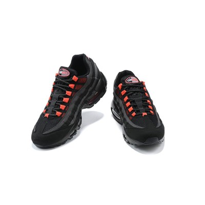 Nike Air Max 95 DA1513-001 Black and Crimson Sneakers | Full Air Cushion Trendy Design for Comfort