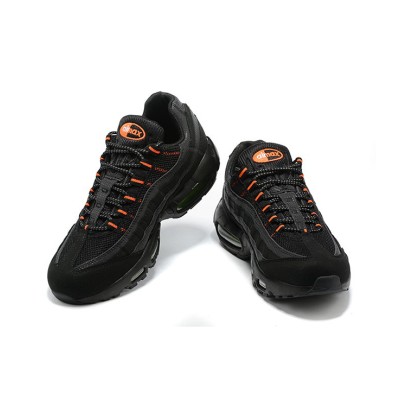 Nike Air Max 95 DR8604-001 Black Reflective Volt-Orange Sneakers - Air Cushion Comfort & Stylish Design