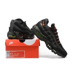 Nike Air Max 95 DR8604-001 Schwarz Reflektierend Volt-Orange Sneaker mit Luftkissen-Technologie