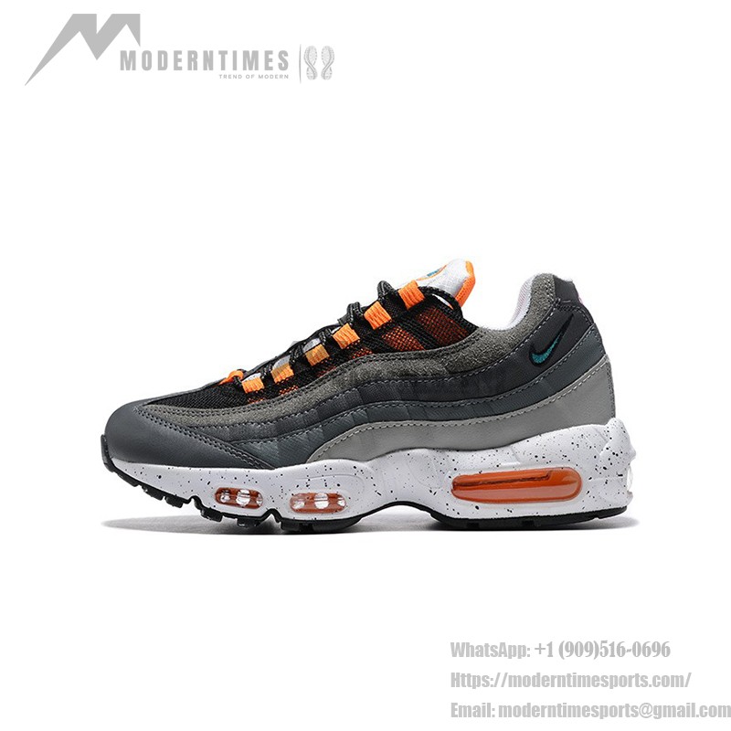 Nike Air Max 95 CZ0191-001 Black-Grey Speckled Orange Sneakers with Air Cushion Technology