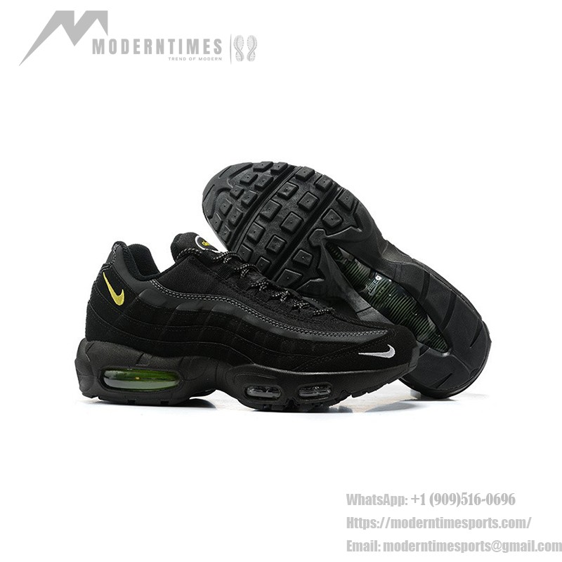 Nike Air Max 95 DO6704-001 Schwarz-Gelbe Sneaker mit Luftkissen und reflektierenden Details