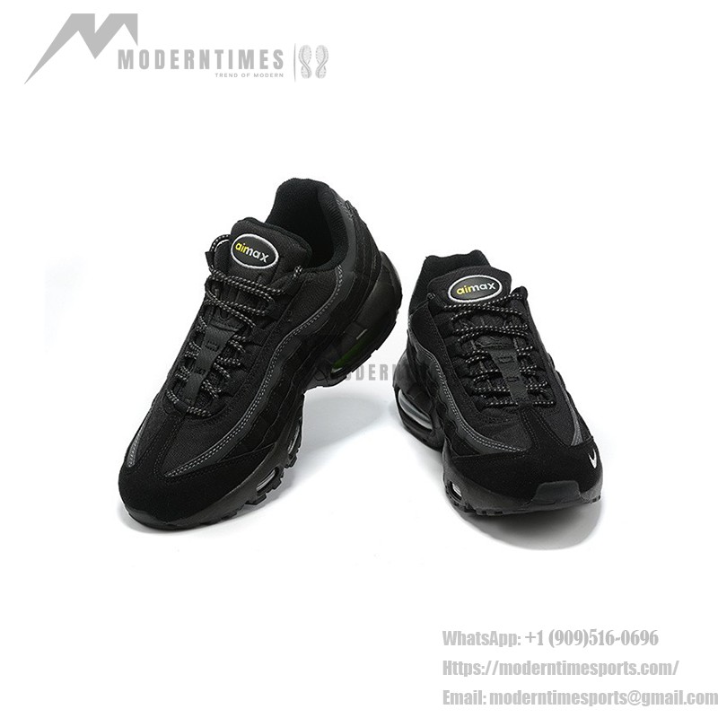 Nike Air Max 95 DO6704-001 Schwarz-Gelbe Sneaker mit Luftkissen und reflektierenden Details