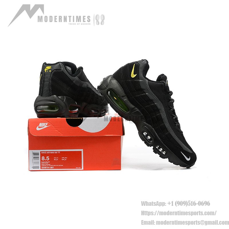 Nike Air Max 95 DO6704-001 Schwarz-Gelbe Sneaker mit Luftkissen und reflektierenden Details