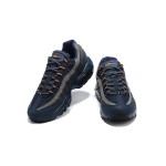 Nike Air Max 95 CW7477-400 Blue, Gray, and Orange Sneakers Side View