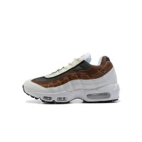 Timeless Elegance: Nike Air Max 95 Cashmere DB0250-100 White and Brown Retro Sneakers - Perfect Blend of Comfort and Style