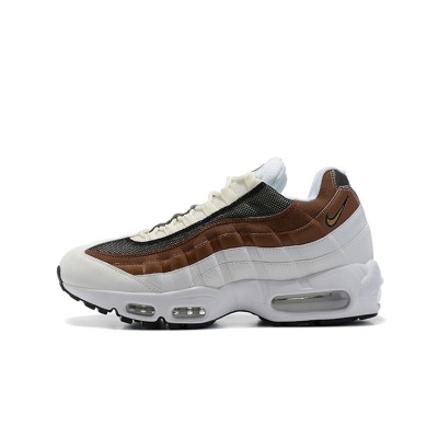 Timeless Elegance: Nike Air Max 95 Cashmere DB0250-100 White and Brown Retro Sneakers - Perfect Blend of Comfort and Style