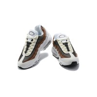 Timeless Elegance: Nike Air Max 95 Cashmere DB0250-100 White and Brown Retro Sneakers - Perfect Blend of Comfort and Style