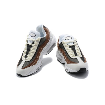 Timeless Elegance: Nike Air Max 95 Cashmere DB0250-100 White and Brown Retro Sneakers - Perfect Blend of Comfort and Style