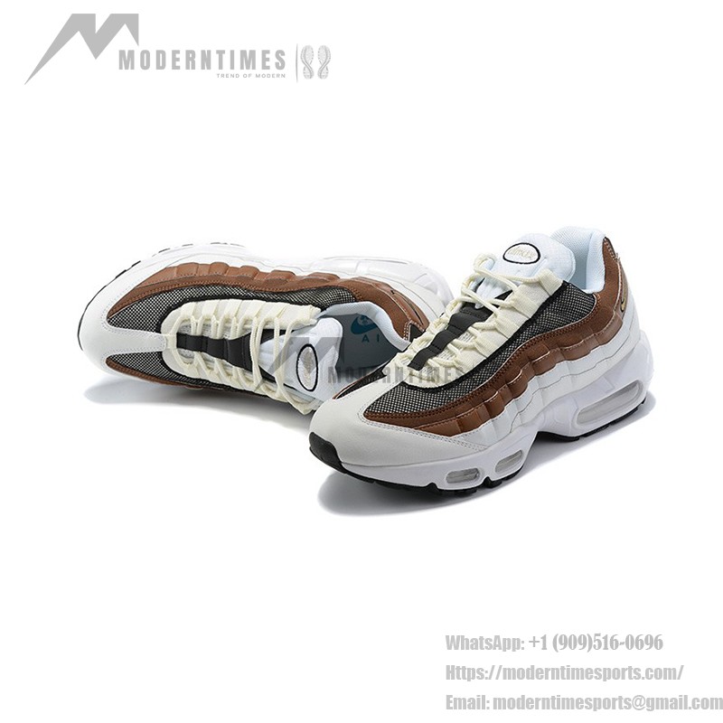 Nike Air Max 95 Cashmere DB0250-100 White and Brown Retro Sneakers