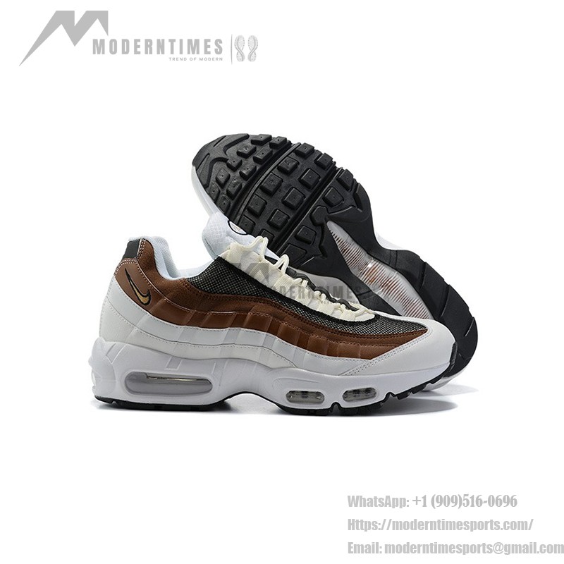 Nike Air Max 95 Cashmere DB0250-100 White and Brown Retro Sneakers