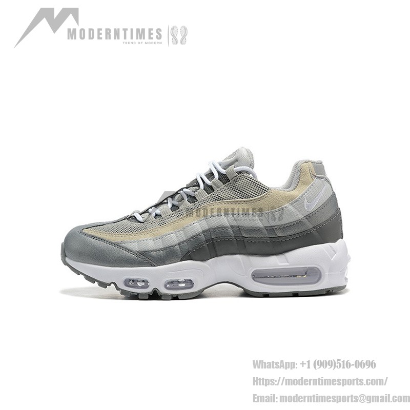 Nike Air Max 95 Medium Grey Classic Sneakers DC9844-001 with Air Cushioning