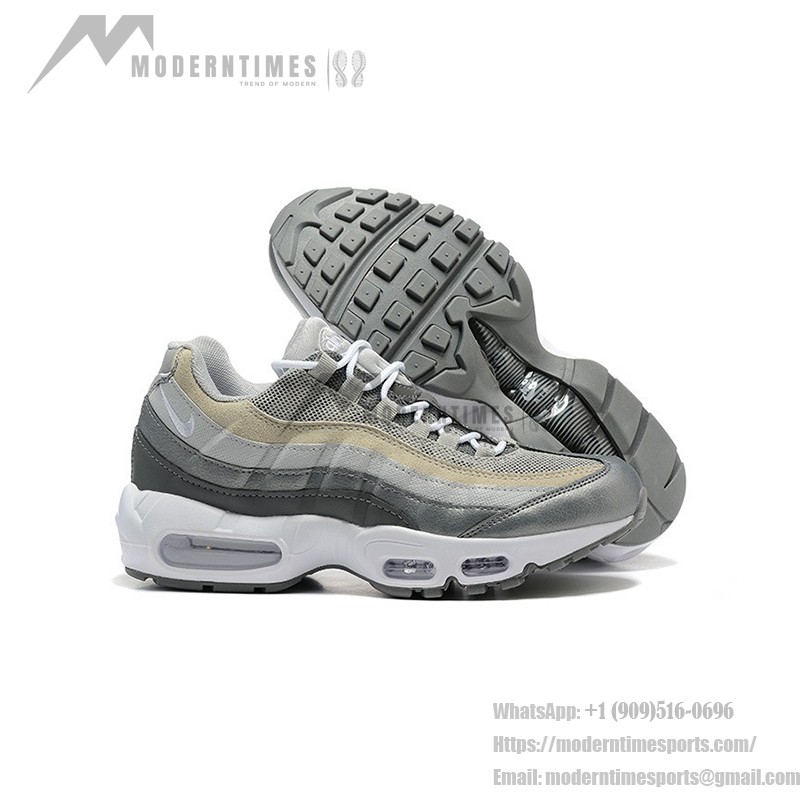 Nike Air Max 95 Medium Grey Classic Sneakers DC9844-001 with Air Cushioning