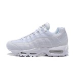 Nike Air Max 95 DH8015-100 All-White Sneakers Side View