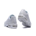 Nike Air Max 95 DH8015-100 All-White Sneakers Side View