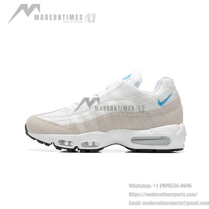 Nike Air Max 95 DJ9981-100 White-Blue Beige Sneakers with Air Cushion Technology