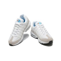 Nike Air Max 95 DJ9981-100 White-Blue Beige Sneakers - Air Cushion Comfort & Minimalist Design