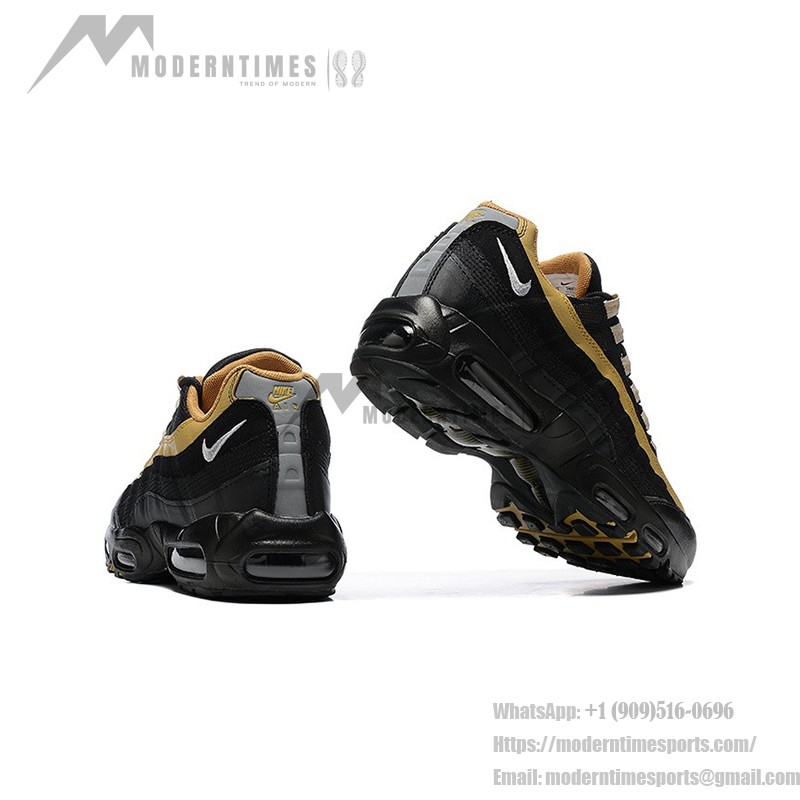 Nike Air Max 95 'Black Elemental Gold' DM0011-004 레트로 러닝화, Air Max 쿠셔닝과 통기성 좋은 어퍼