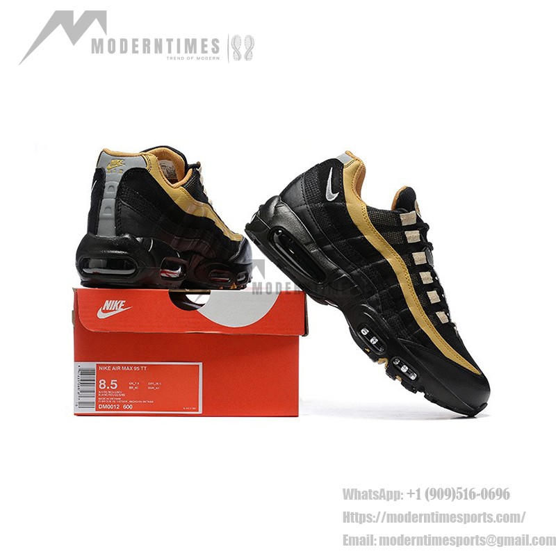 Nike Air Max 95 'Black Elemental Gold' DM0011-004 레트로 러닝화, Air Max 쿠셔닝과 통기성 좋은 어퍼