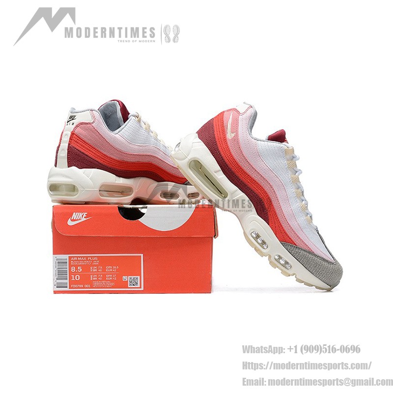 Nike Air Max 95 DM0012-600 남성용 러닝화 빨간색 색상 조합