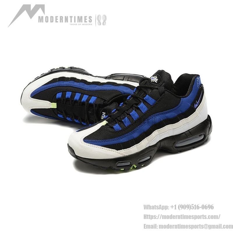 Nike Air Max 95 DQ0268-001 Black-Blue Gradient Sneakers with Air Cushion Technology