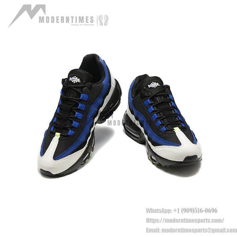 Nike Air Max 95 DQ0268-001 Black-Blue Gradient Sneakers with Air Cushion Technology